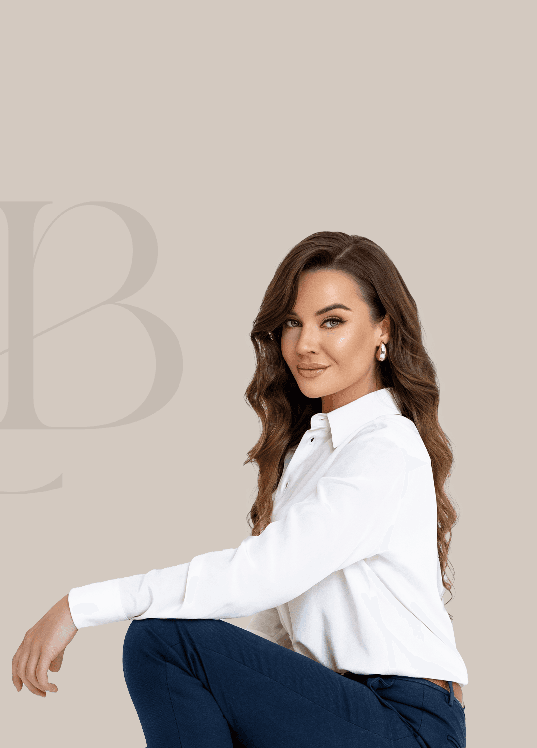 A black female model