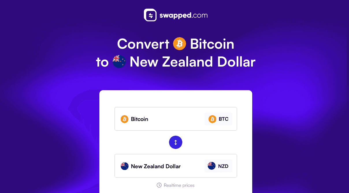 Convert Bitcoin (BTC) to New Zealand Dollar (NZD)
