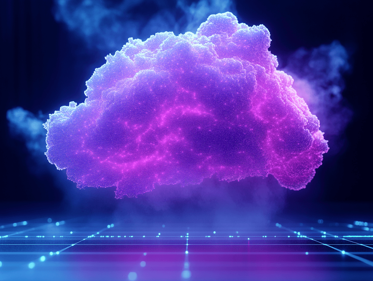 Abstrakte Illustration von KI bei Wetterprognosen