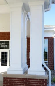 square column capital and base