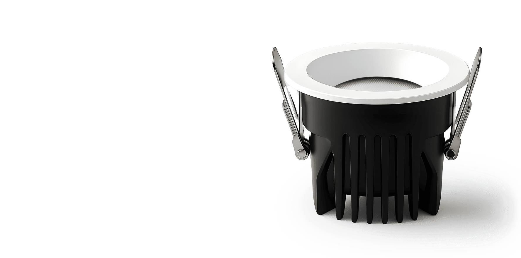 a part of the black headphone