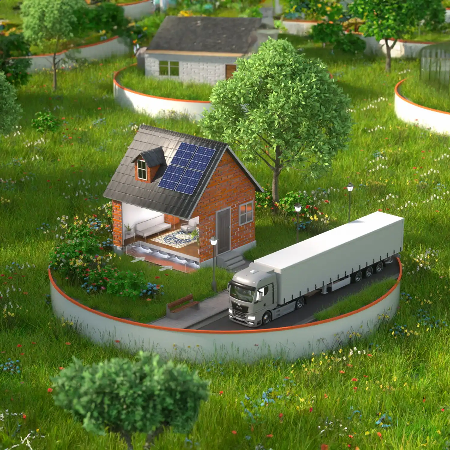 3D animation image impression