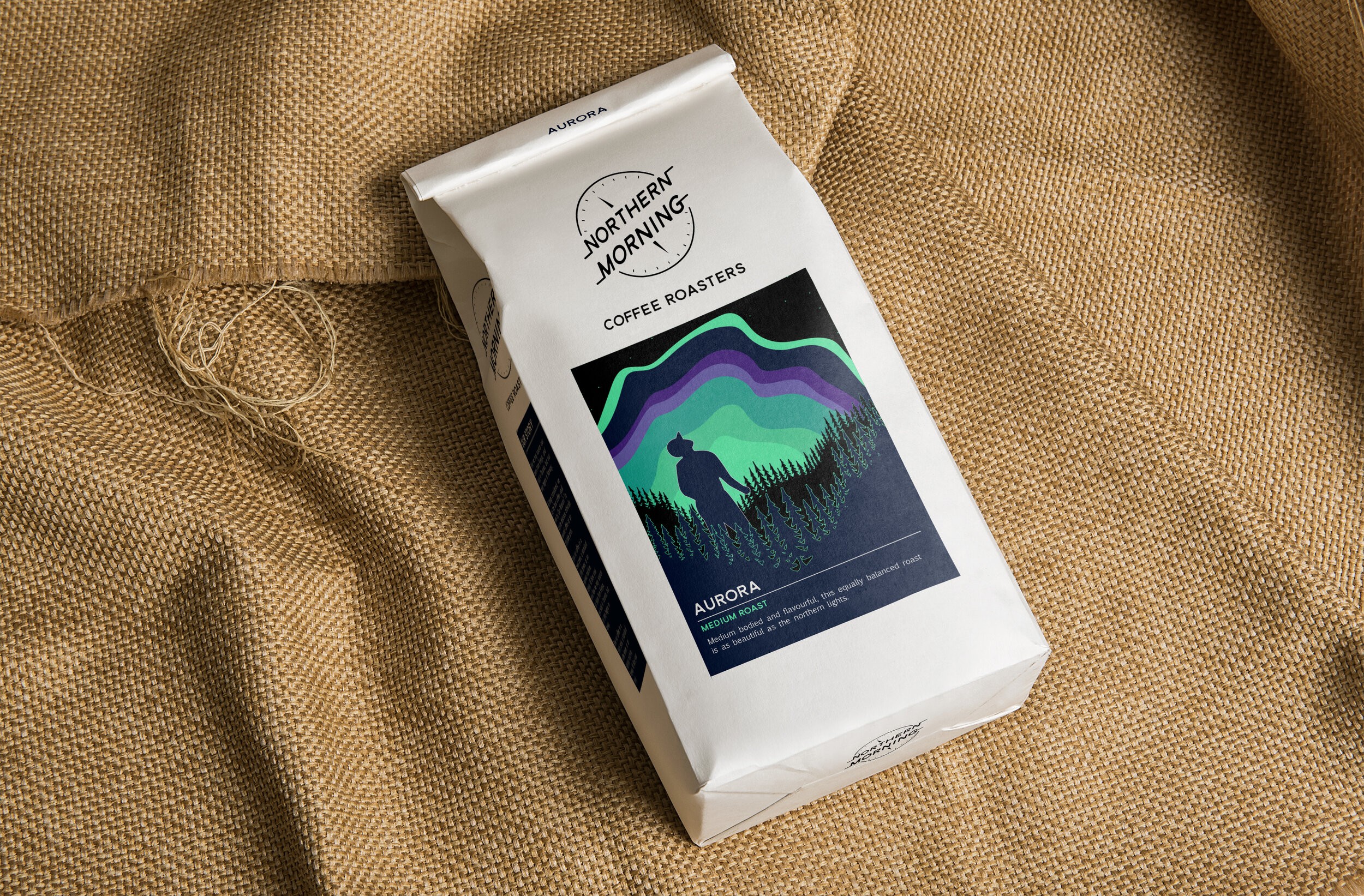 northern morning coffee concept