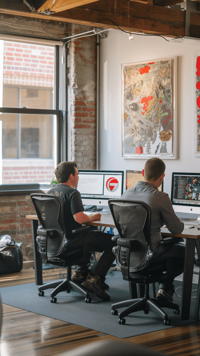 woman in gray sweater using macbook pro