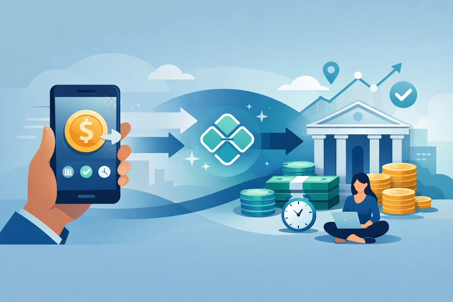 Two Men in Black Suit Reading Newspaper