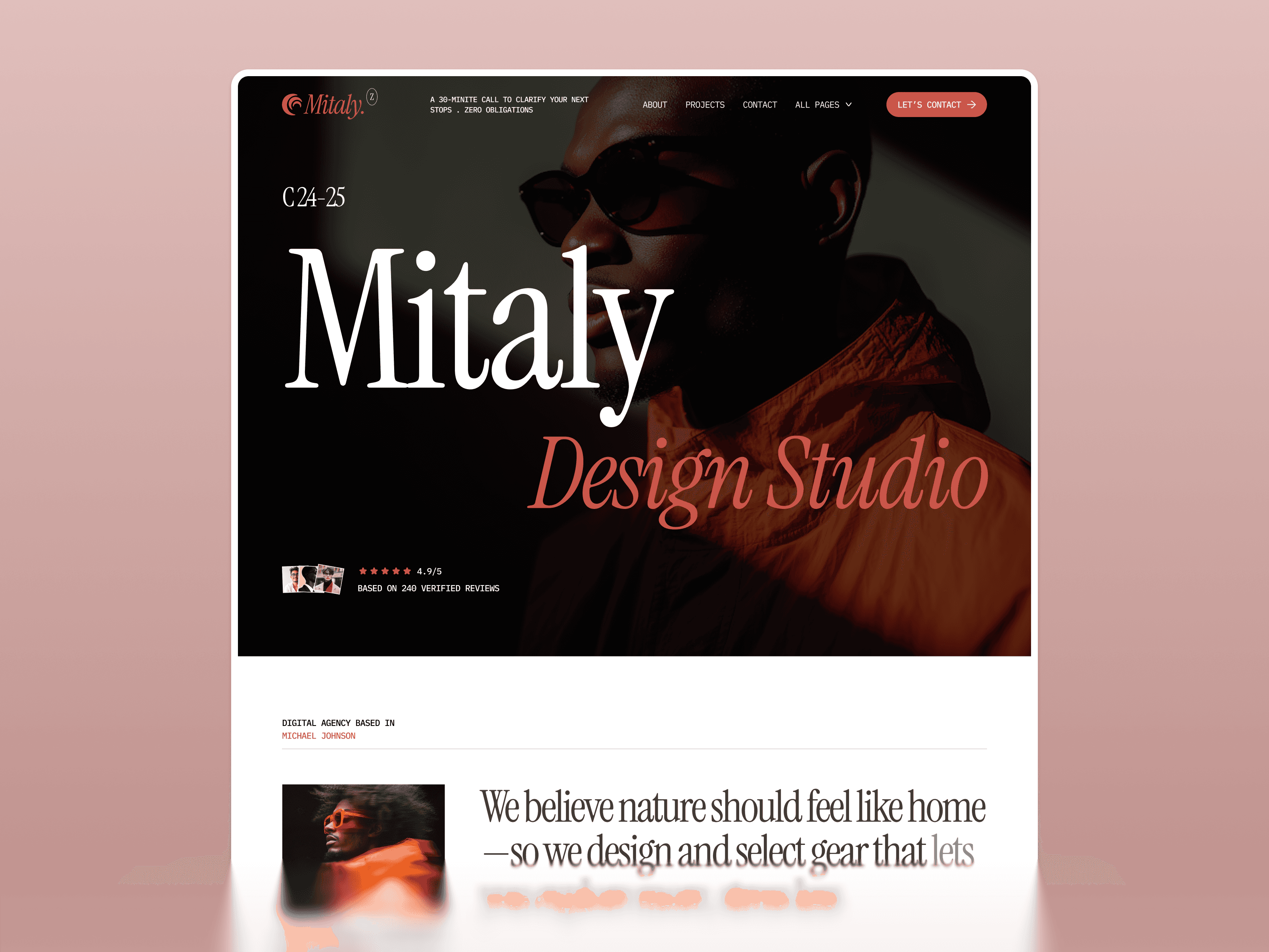 framer creative agency template