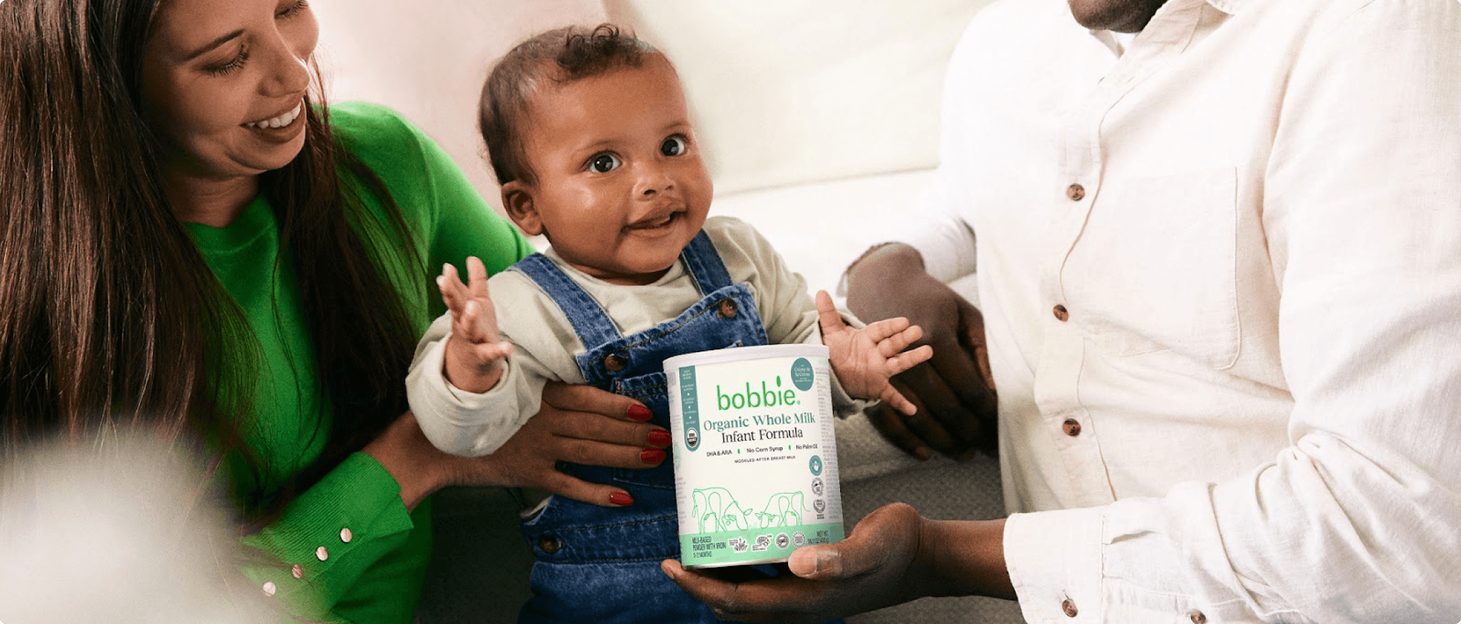 Bobbie infant formula subscription lifestyle hero image