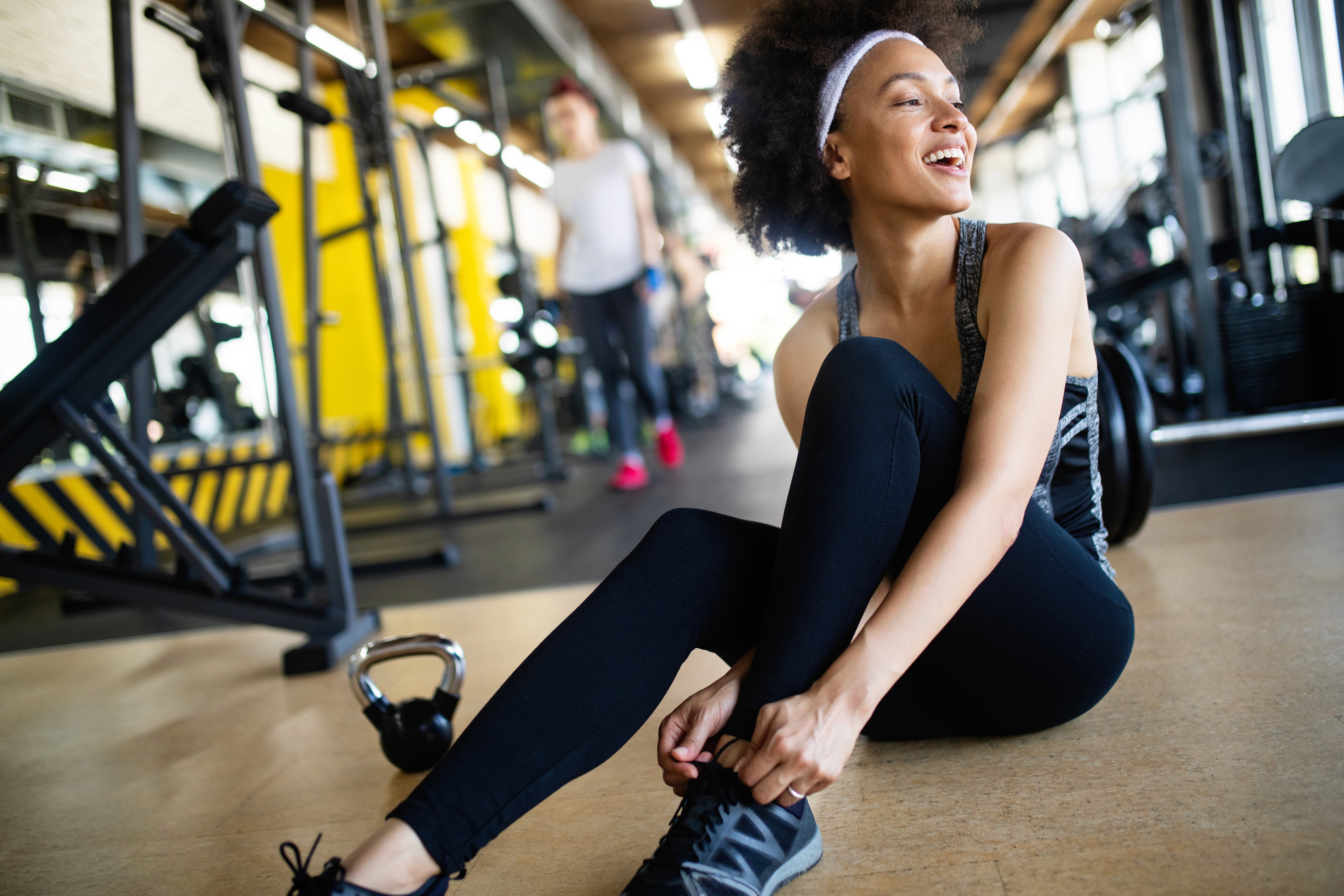 Chasing gains athlete, stretching and recovering