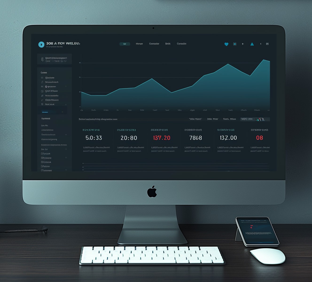 a photo of a analytics charts