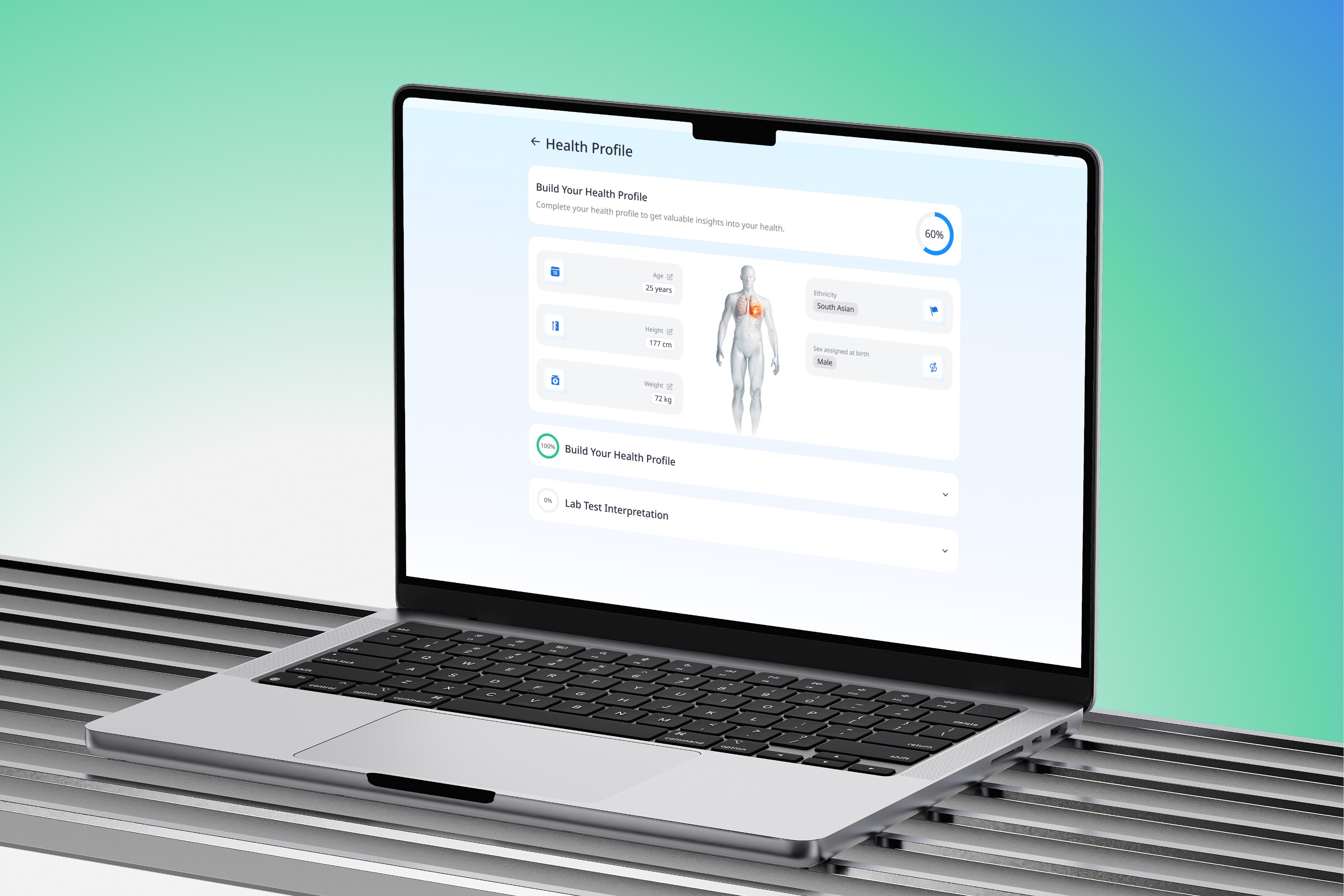 the results in the medico ai is shown on the laptop