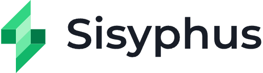 Sisyphus. logo in greencolor