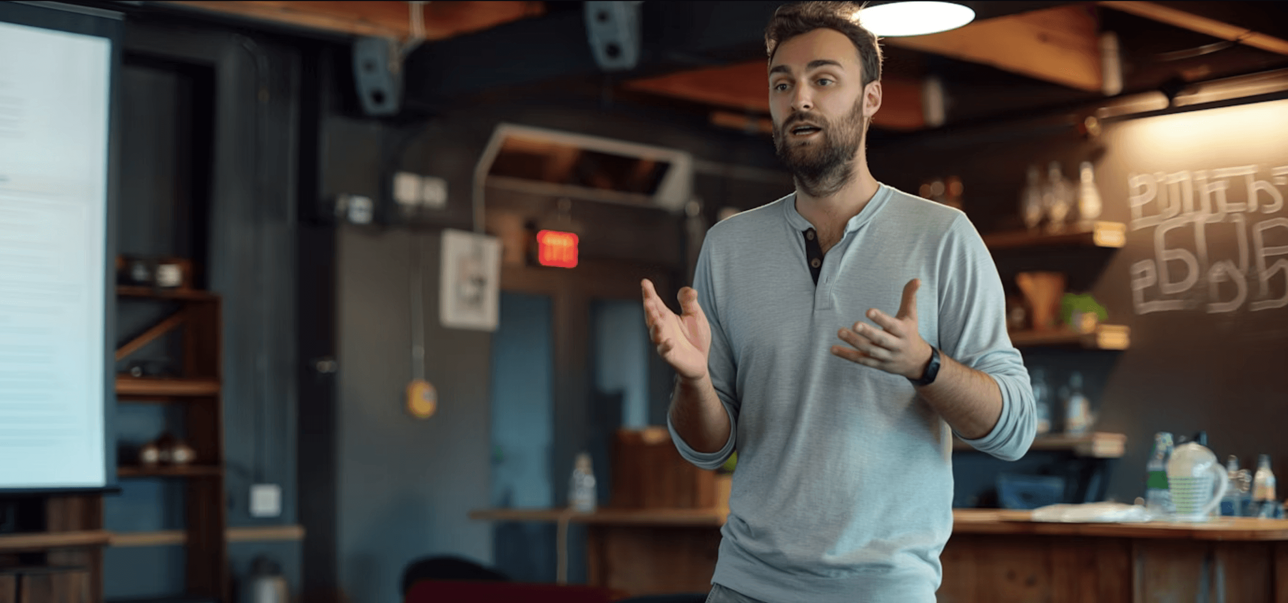 Speaker Talking in Event