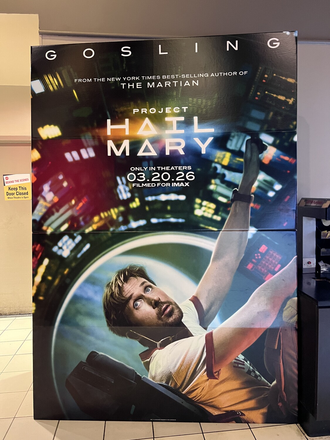 "The Goose," Project Hail Mary theater display