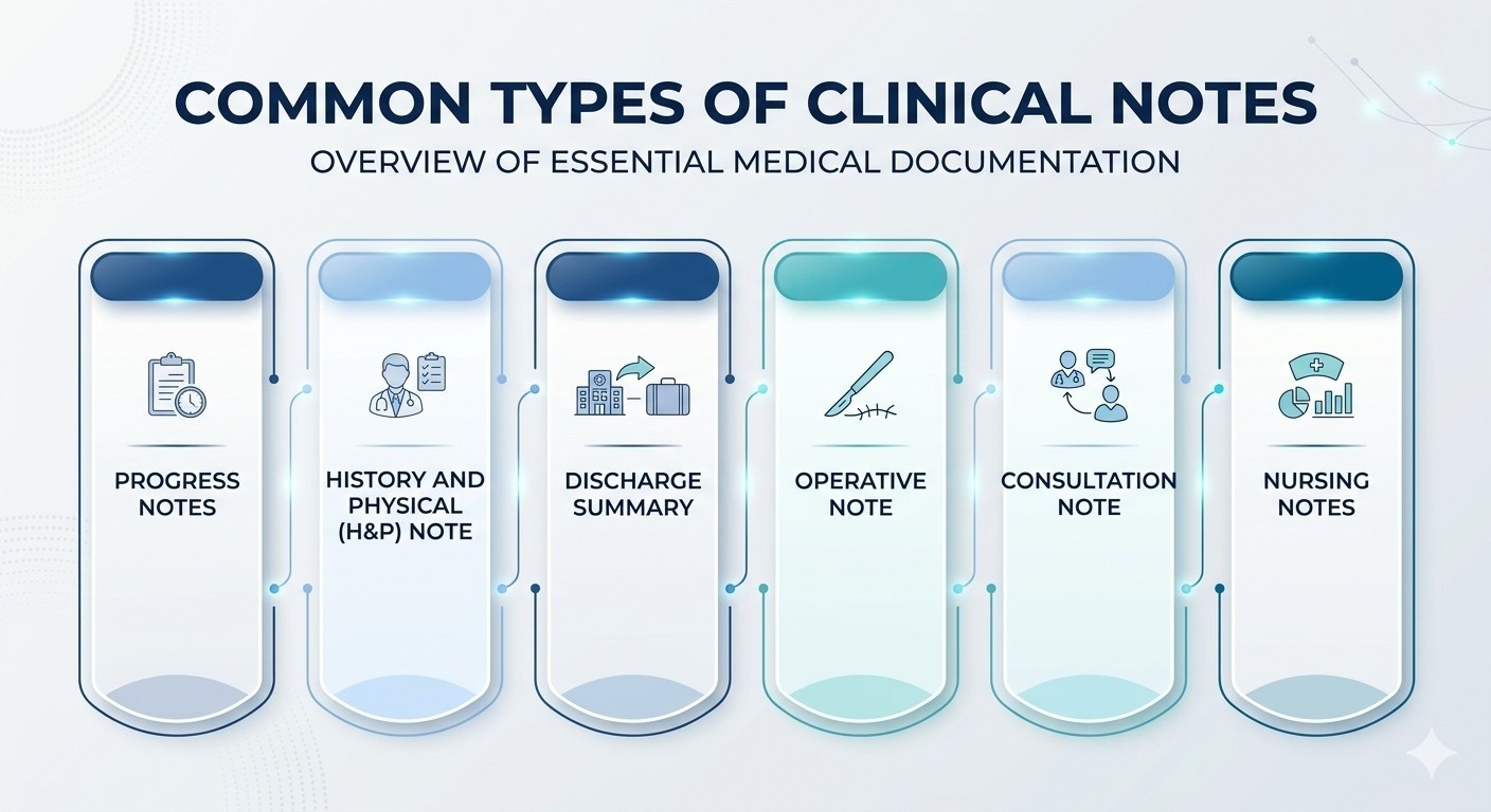 Common Types of Clinical Notes