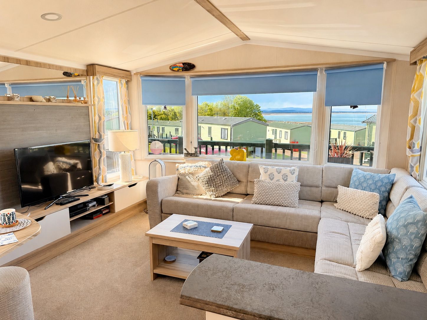 Living space brightly lit on a summers day the perfect sun trap for the morning brew