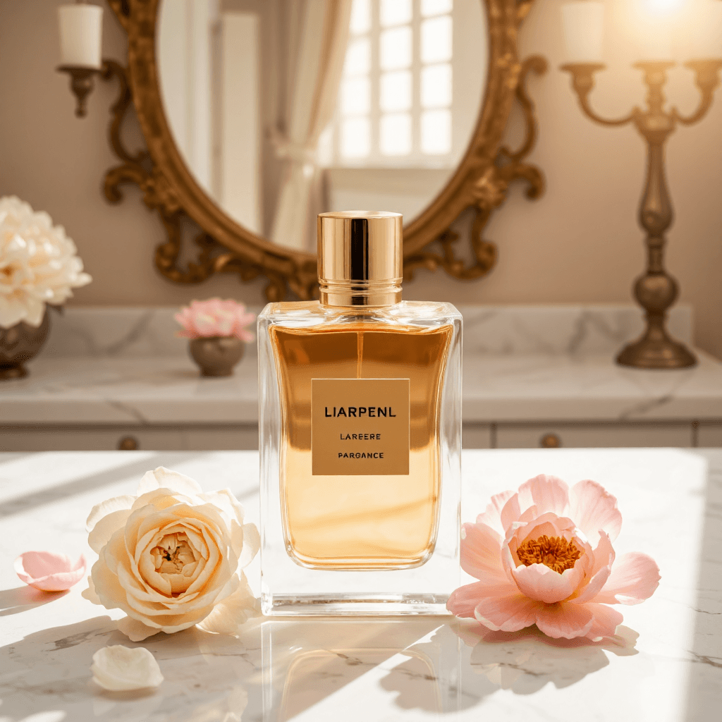product photography of perfume