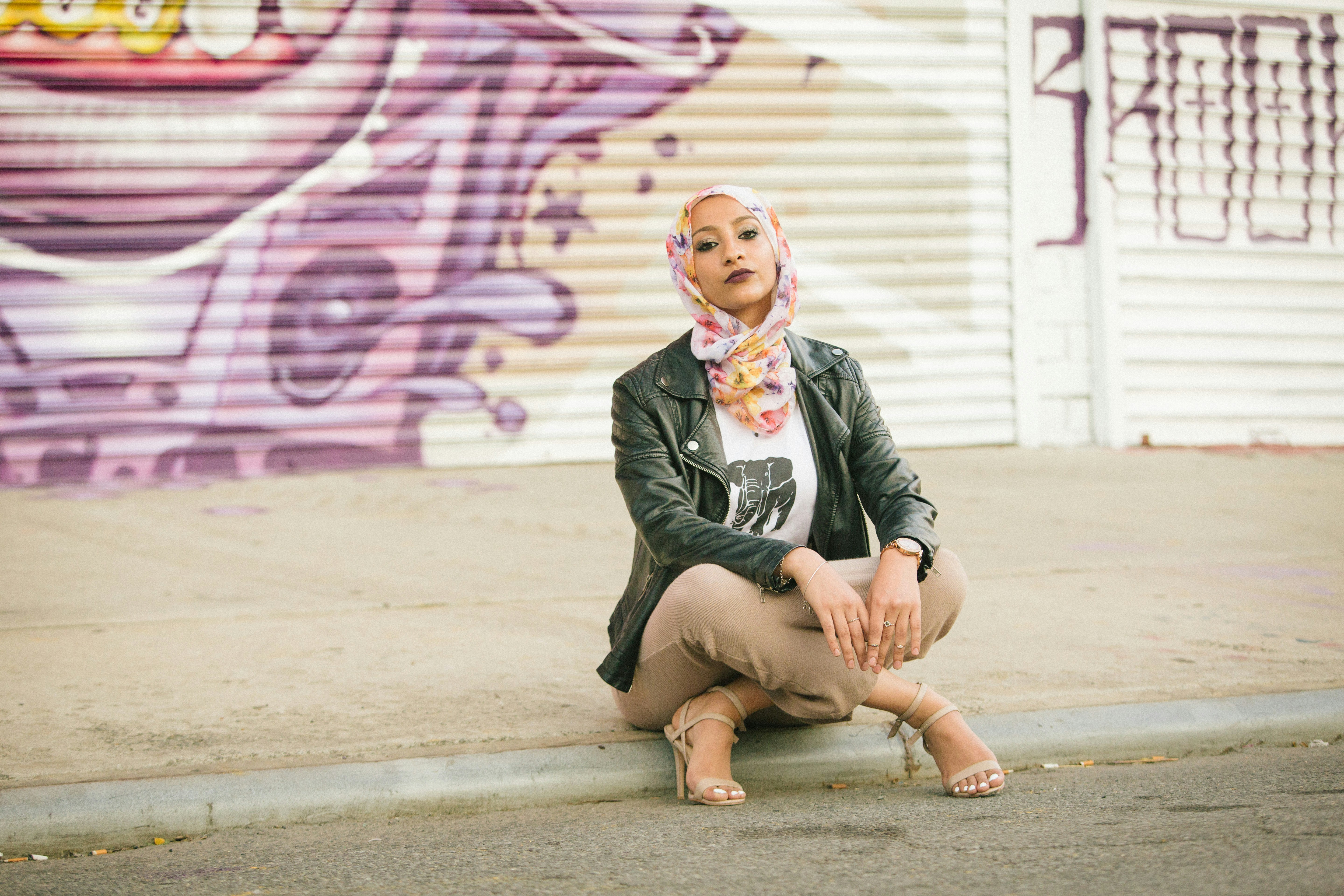 Beautiful Girl Sitting - Modest Fall Outfits