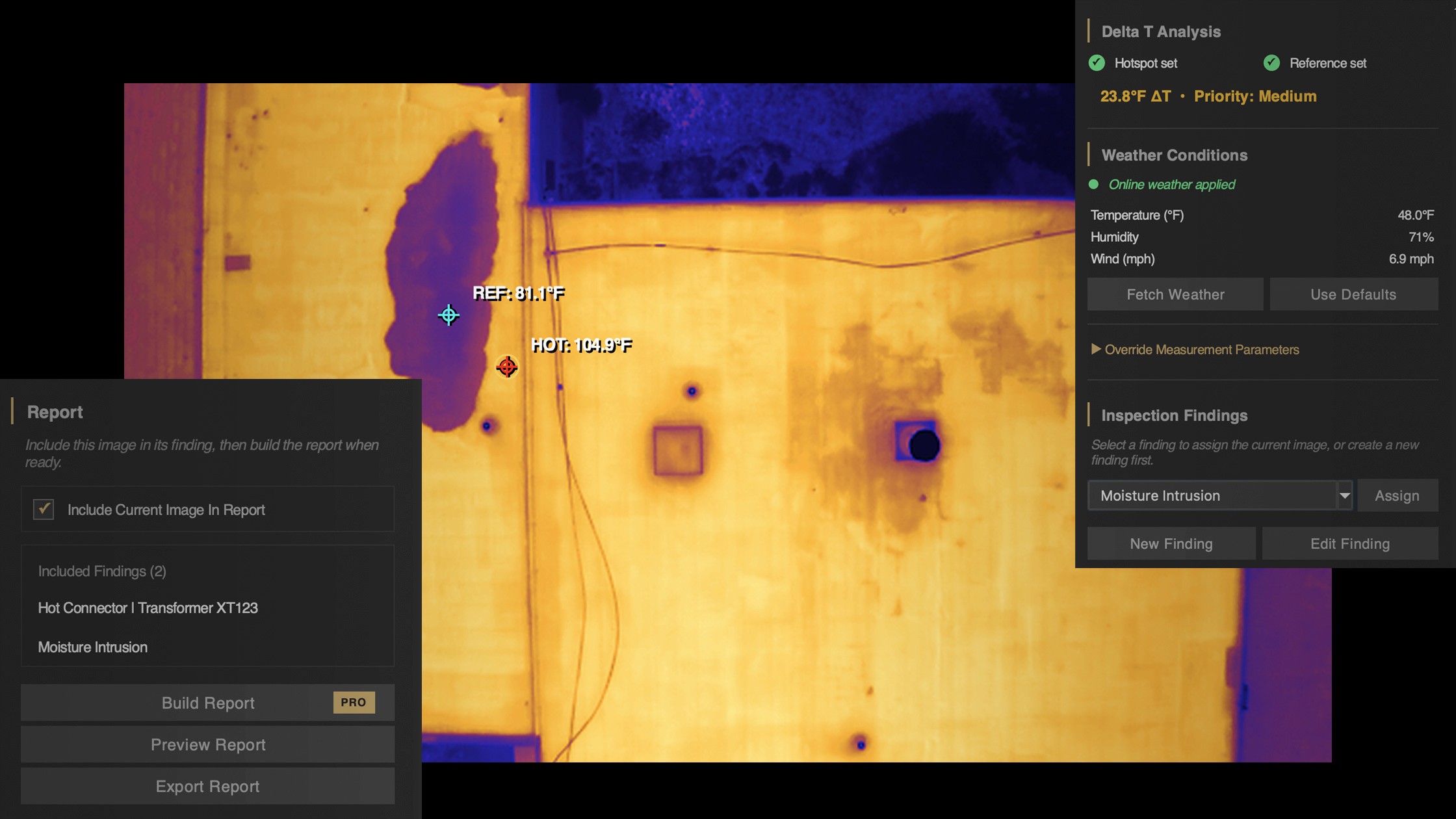 a screenshot of heatscribe - macos software for professional thermographers