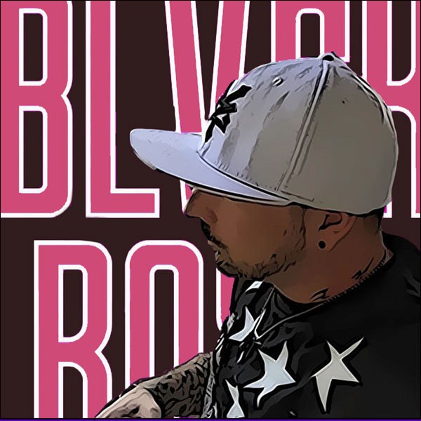 Album cover with a man