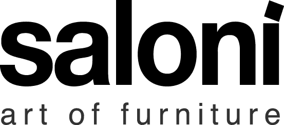 Logo of Saloni, an international, high end customisable furniture company.