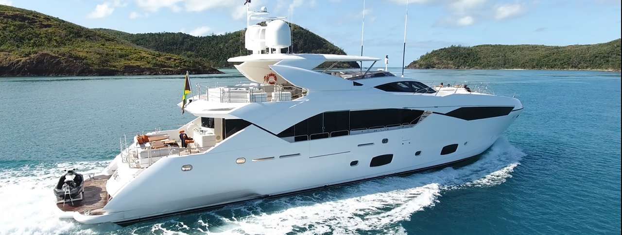 Luxury boats on the water