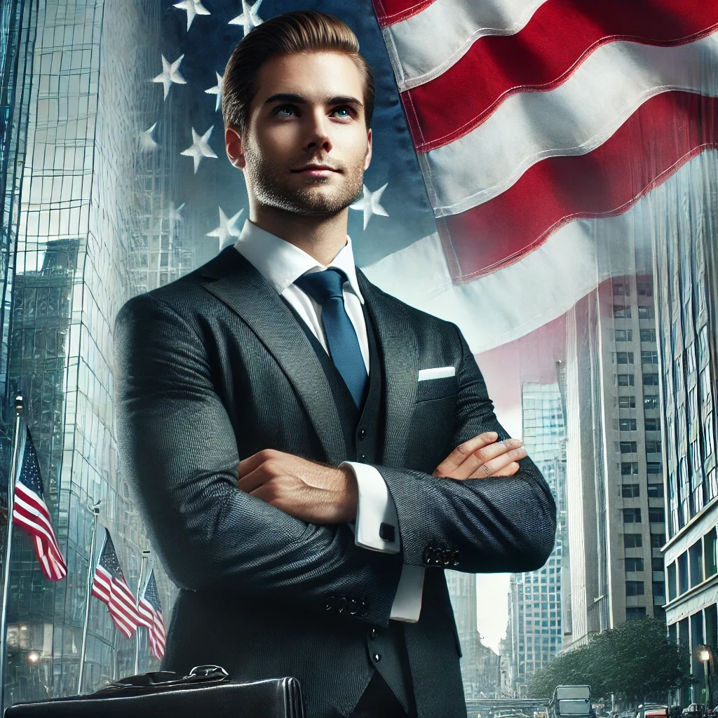 Digital illustration of a desk with an open I-485 adjustment of status form, a laptop showing the USCIS case tracker webpage, and a wall calendar marked with multiple waiting dates, symbolizing the timeline of the green card application process.