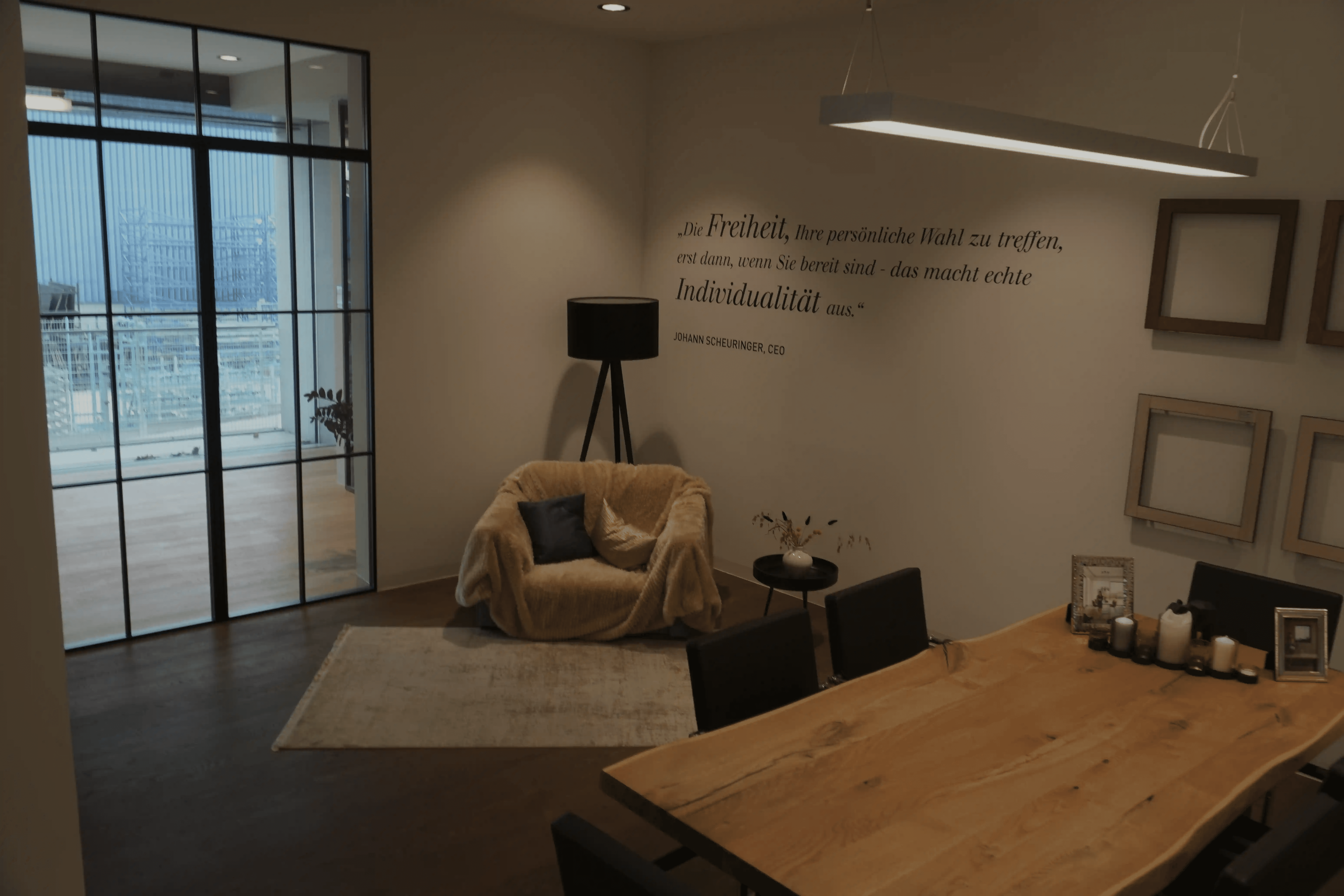 Beispielraum im Showroom