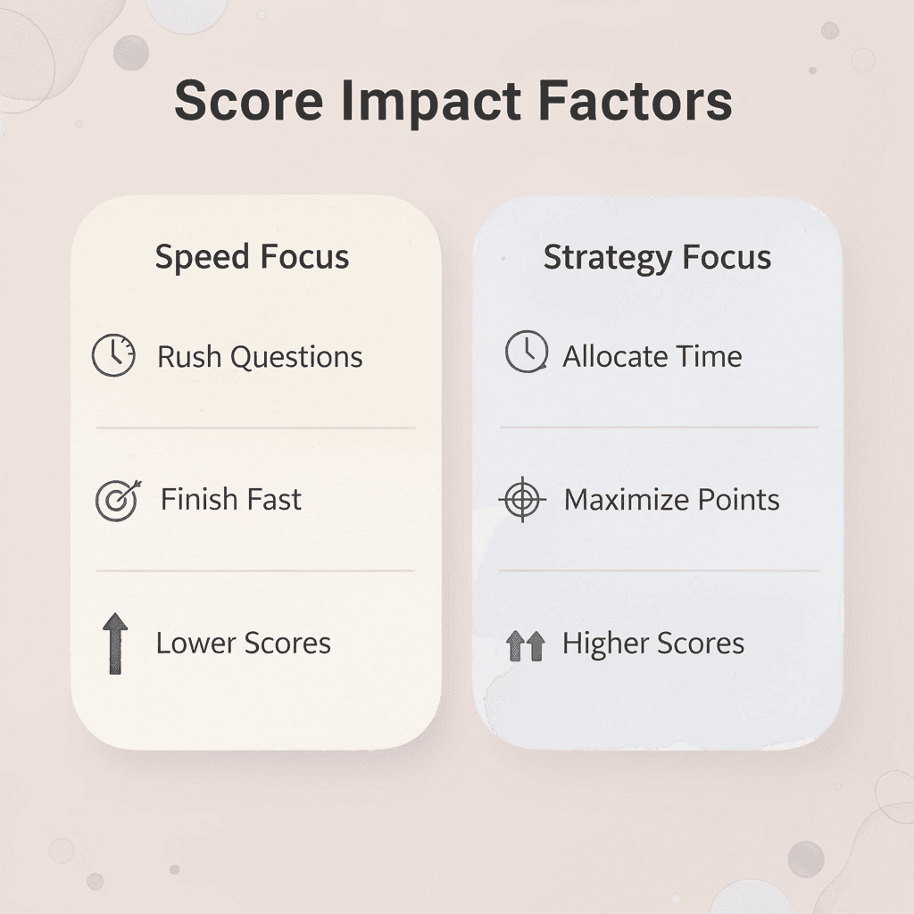 Comparison of speed-focused versus strategy-focused ACT approaches