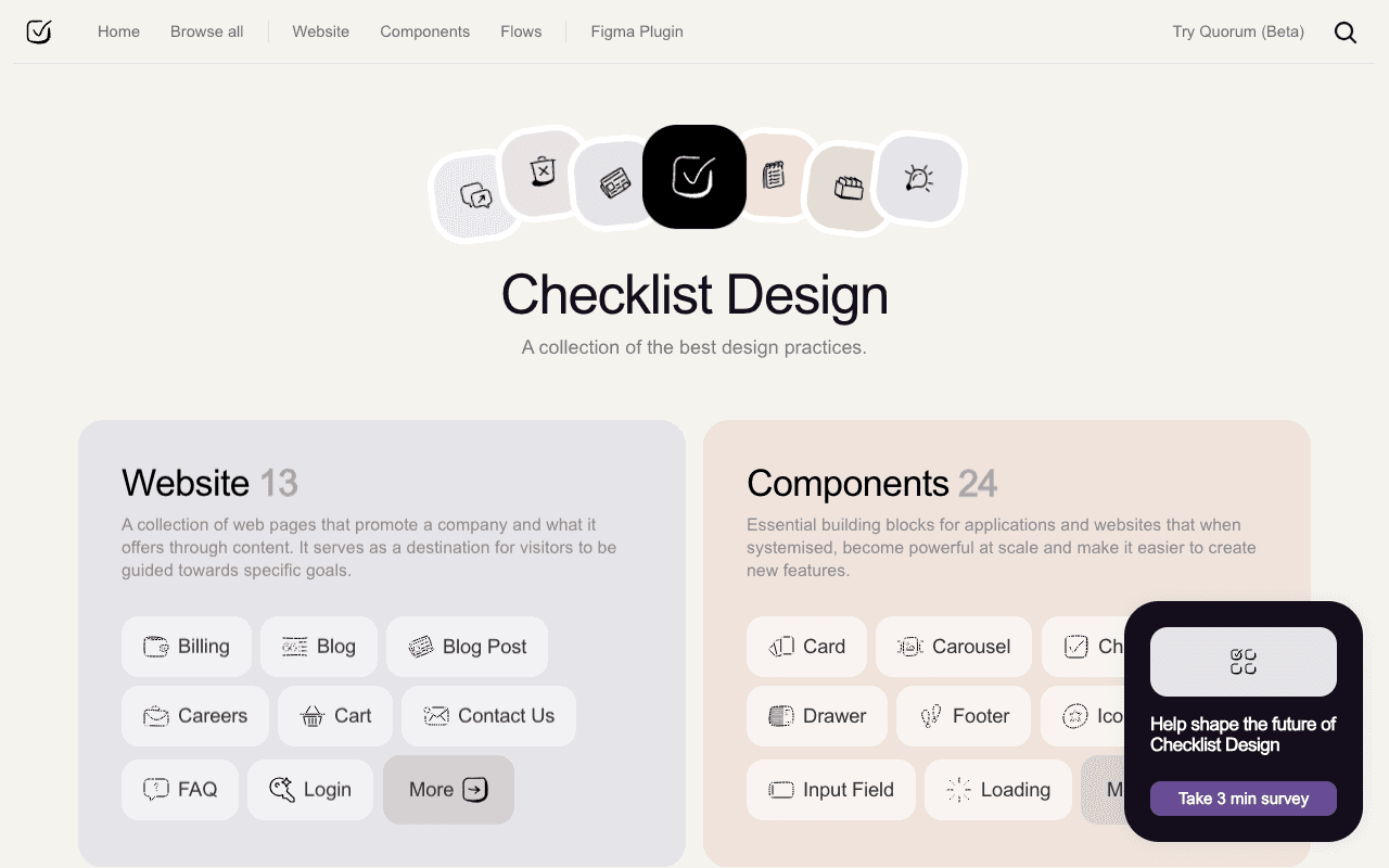 Checklist.design екранна снимка