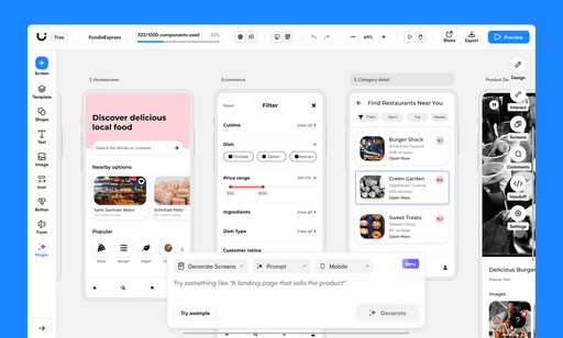 Best AI Tools to Generate UI Design and Wireframes