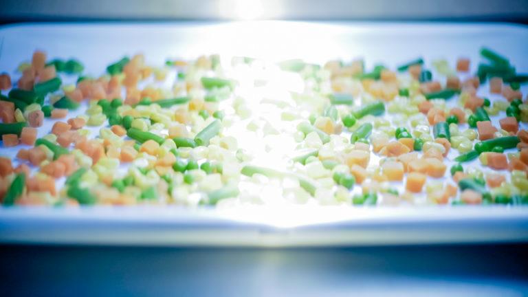 Tray of mixed vegetables