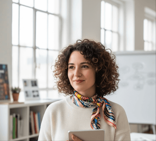 User review from a content designer describing how visualizing OPML outlines in Xmind helps organize and share course structures clearly