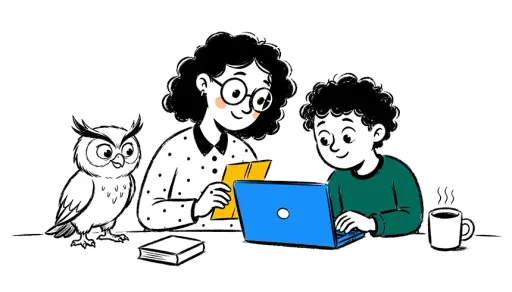 Profesor particular explicando una lección