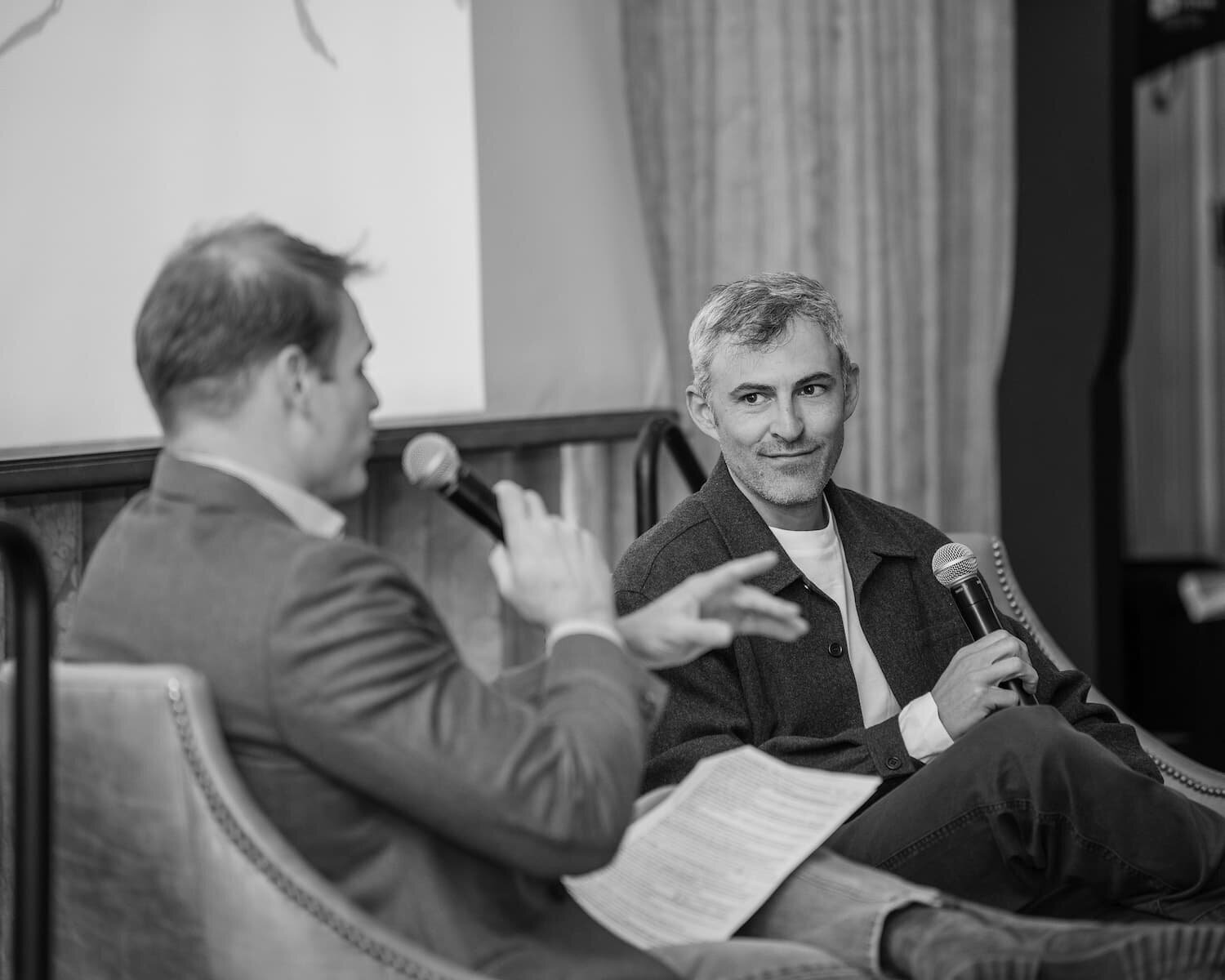 Guests in conversation at an Aspen corporate event