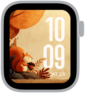 chestnut hollow Apple Watch face preview 1 featuring autumn.