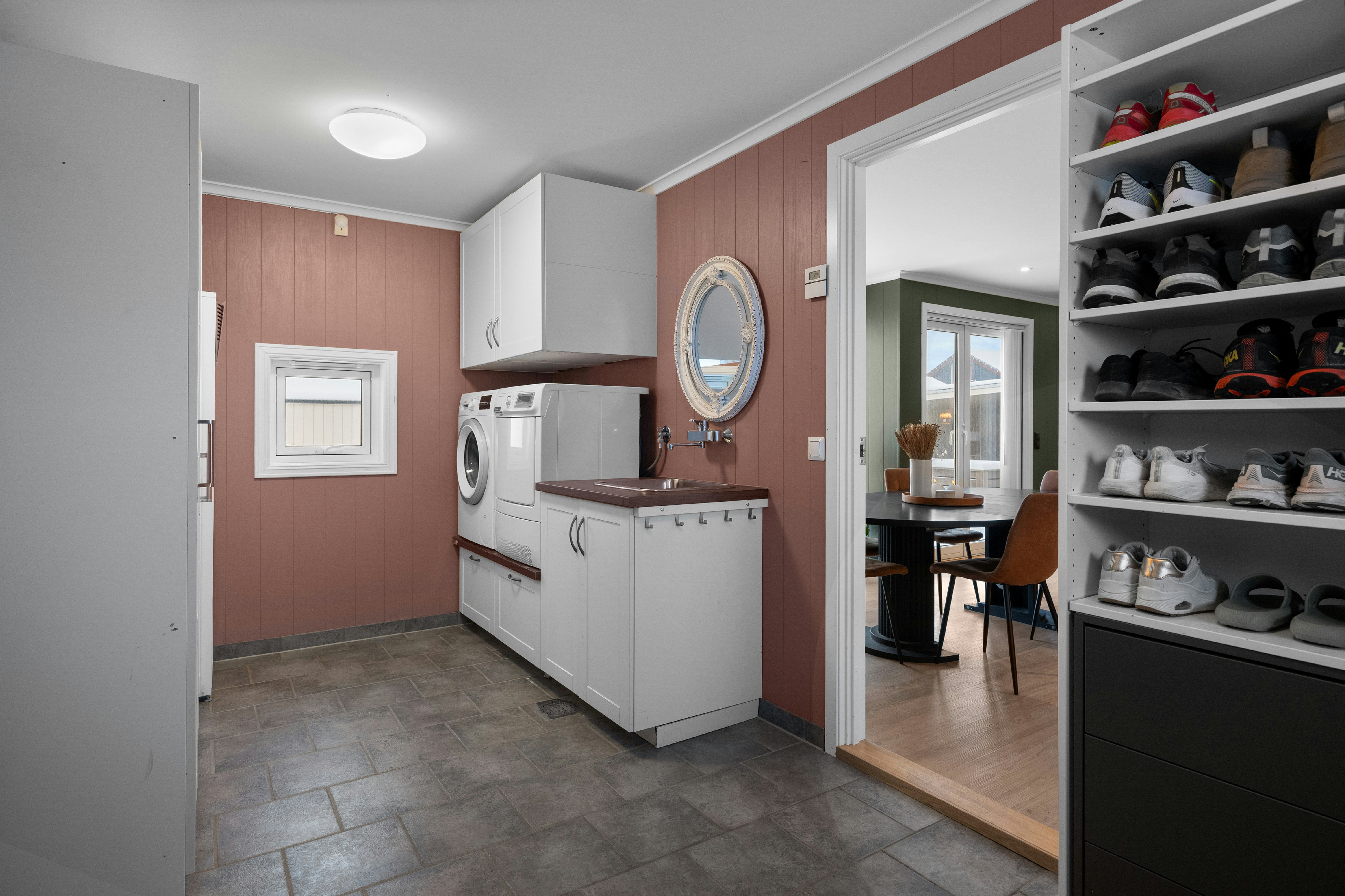 A room that has a bunch of shoes in it