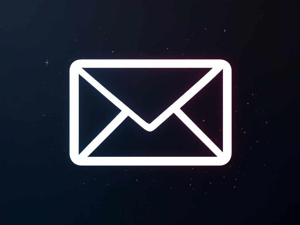 glowing email icon