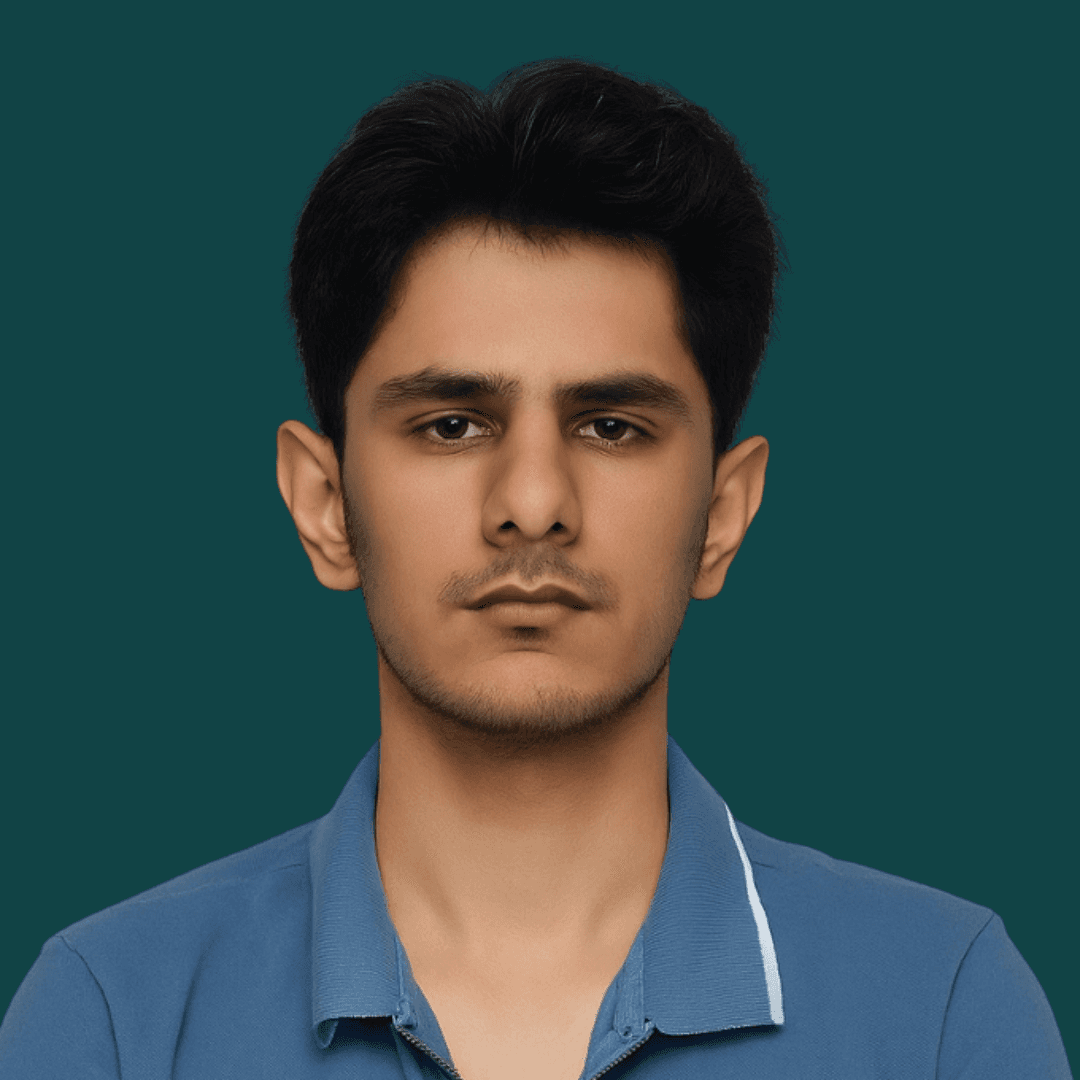 Portrait of portfolio creator – front view