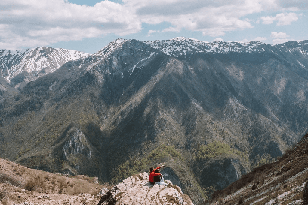 View from the ridge of Rakitnica canyon