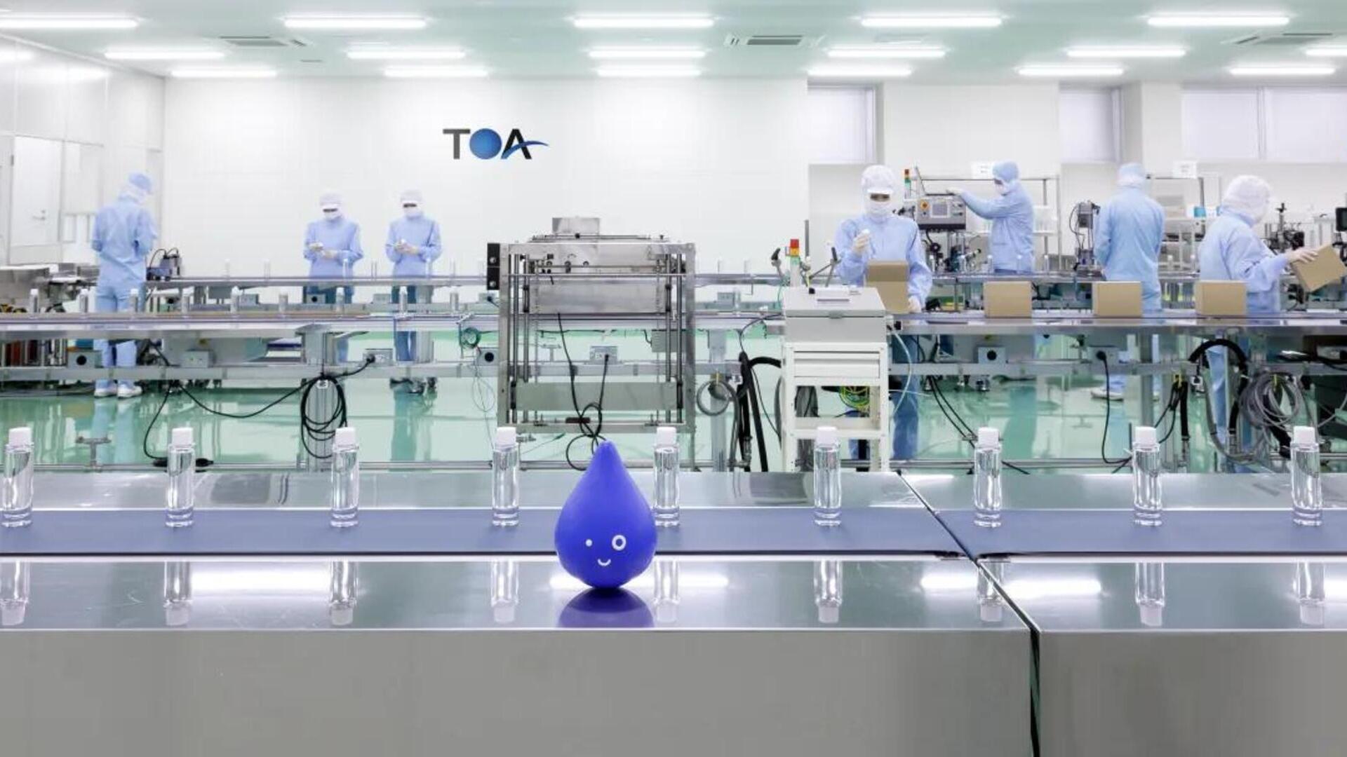 化粧品工場の内部