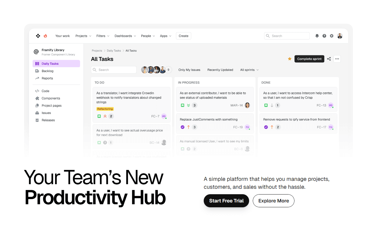 Framer Hero Component