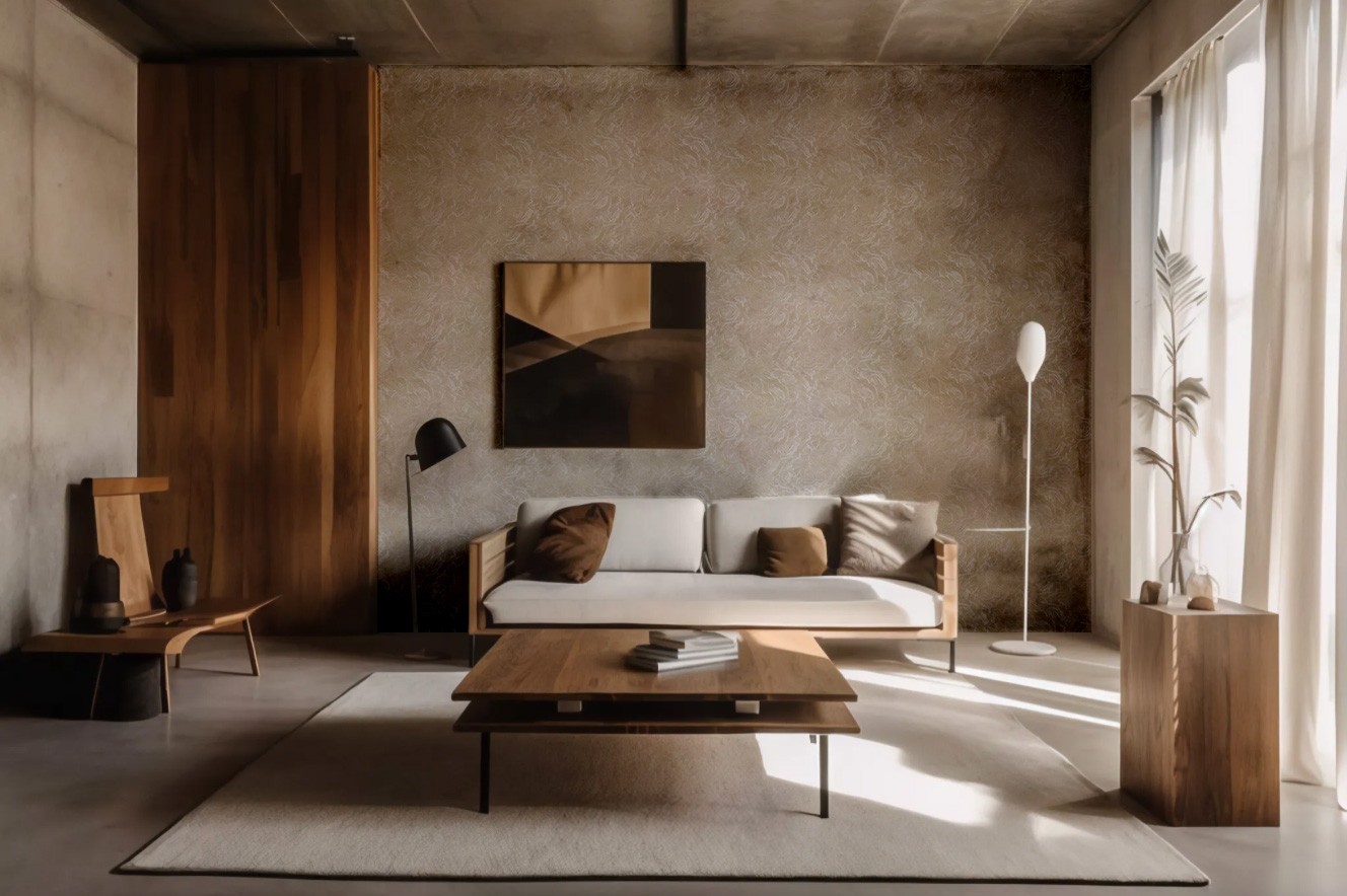 Abstract living room