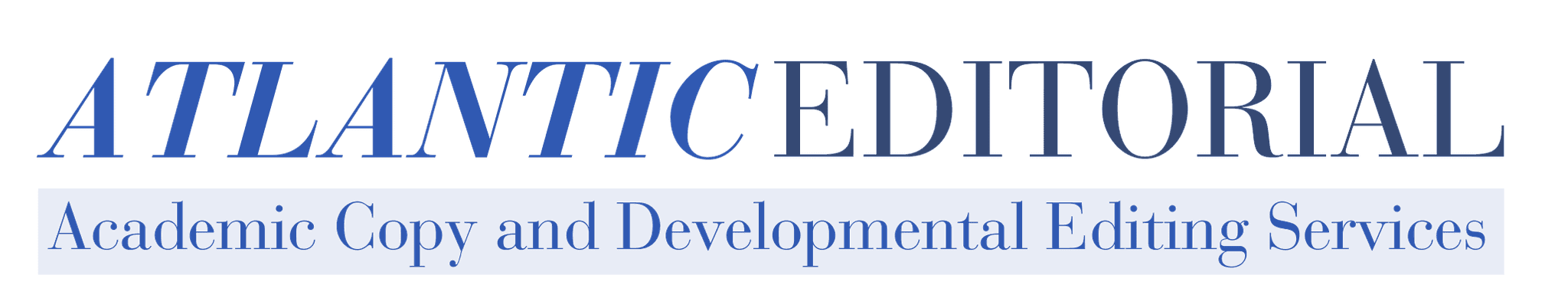 Atlantic Editorial - Academic Copy and Developmental Editing Services