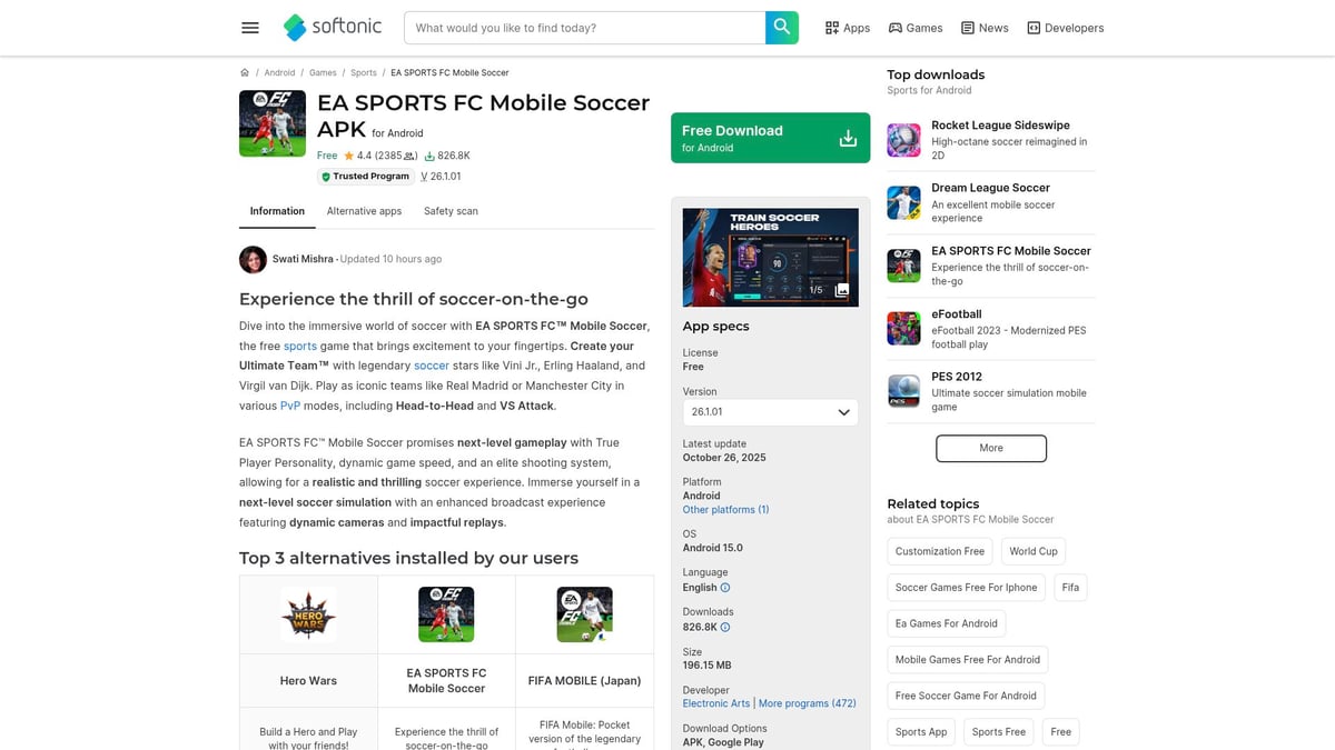 Top 7 Game Soccer Download Picks for 2025 - EA SPORTS FC Mobile Soccer