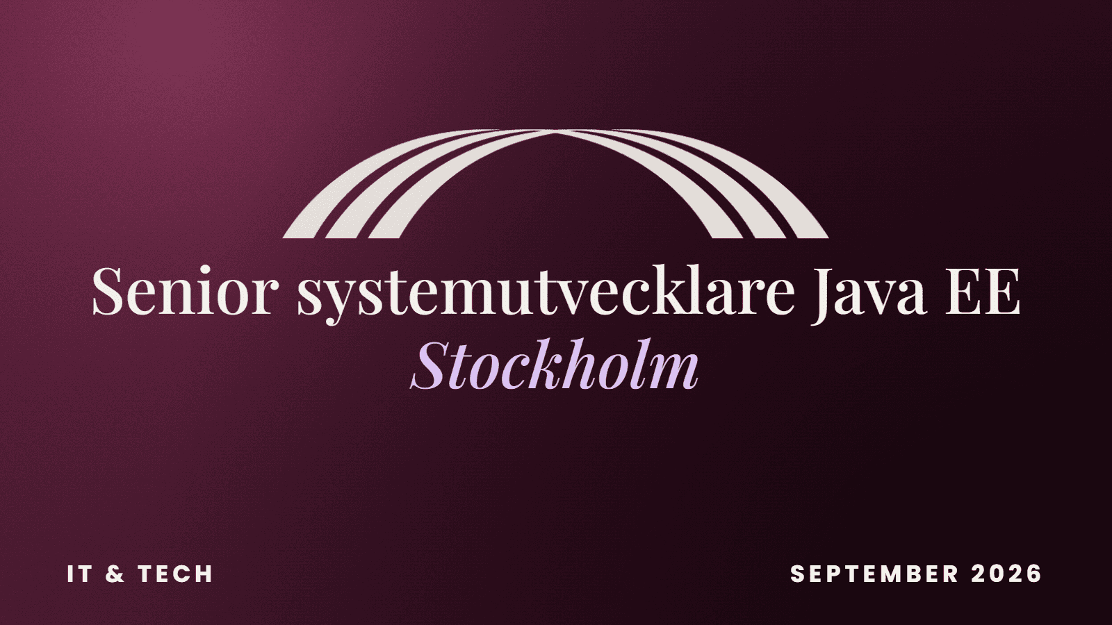 Senior systemutvecklare Java EE till myndighet i Stockholm