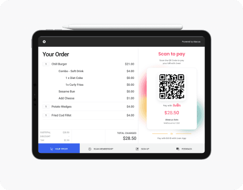 Abacus Customer Facing Display for faster transaction process