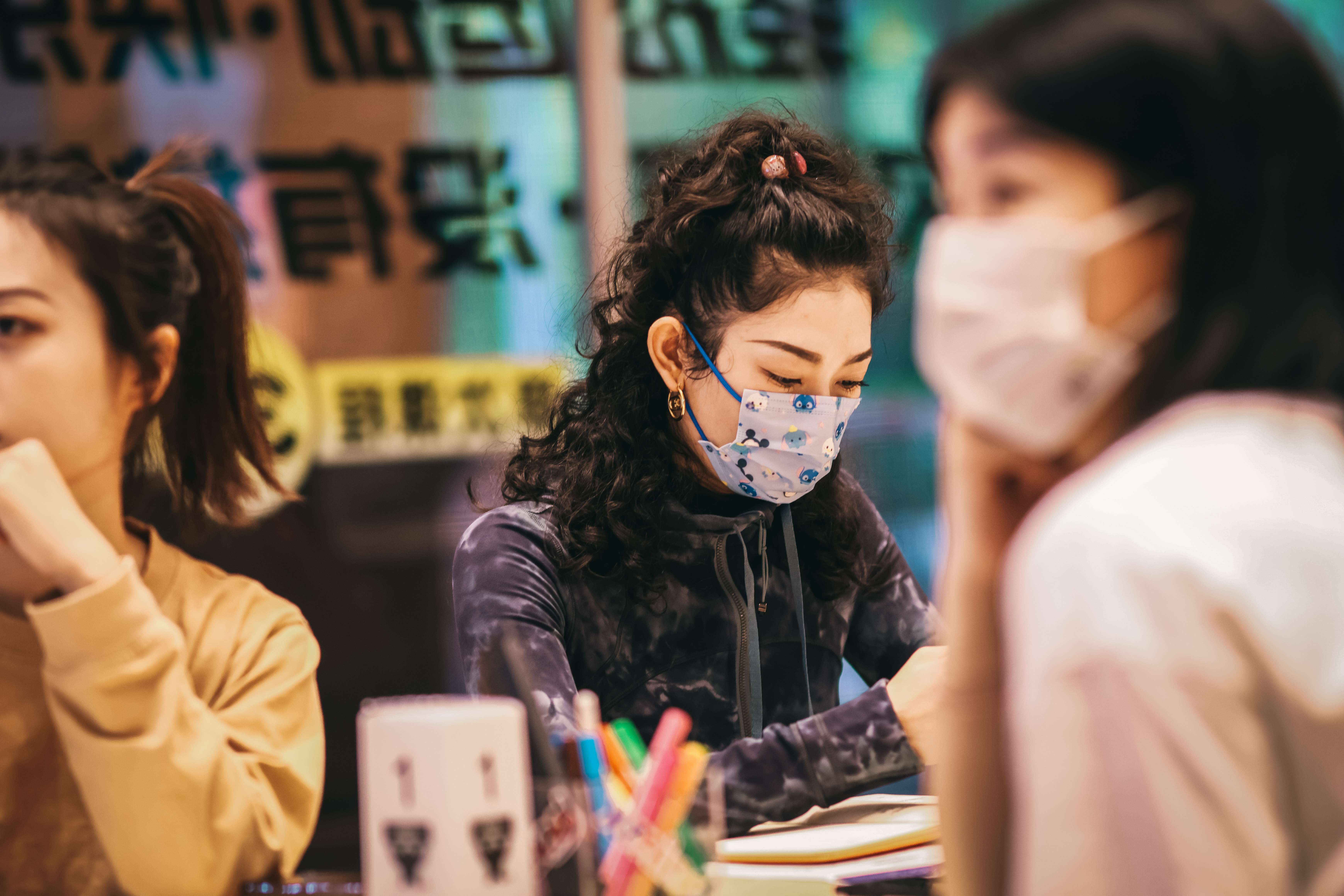 学员在脑图沙龙中专注