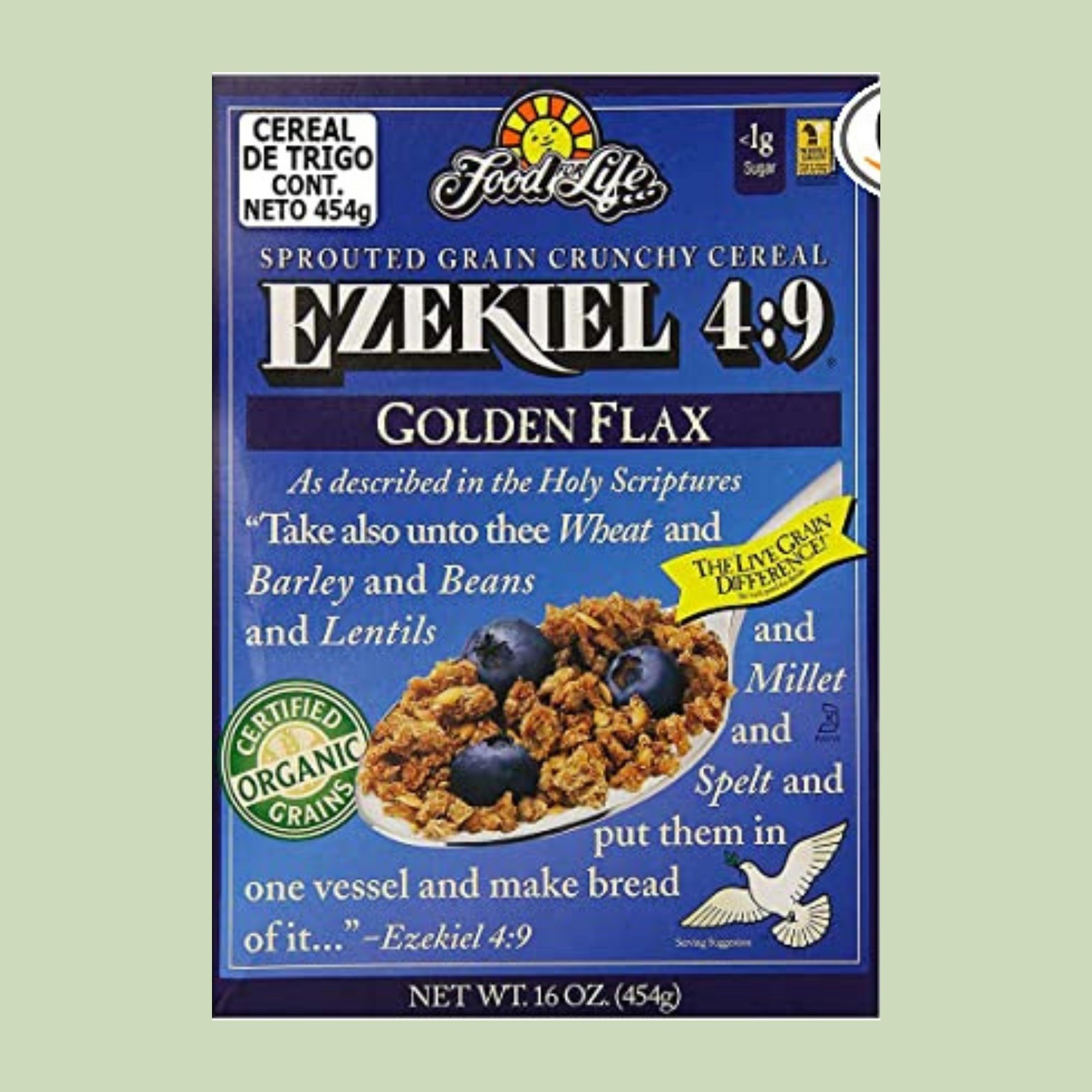 Gestational Diabetes Food List: Cereal - Low Glycemic Index - CEREAL EZEKIEL GOLDEN FLAX