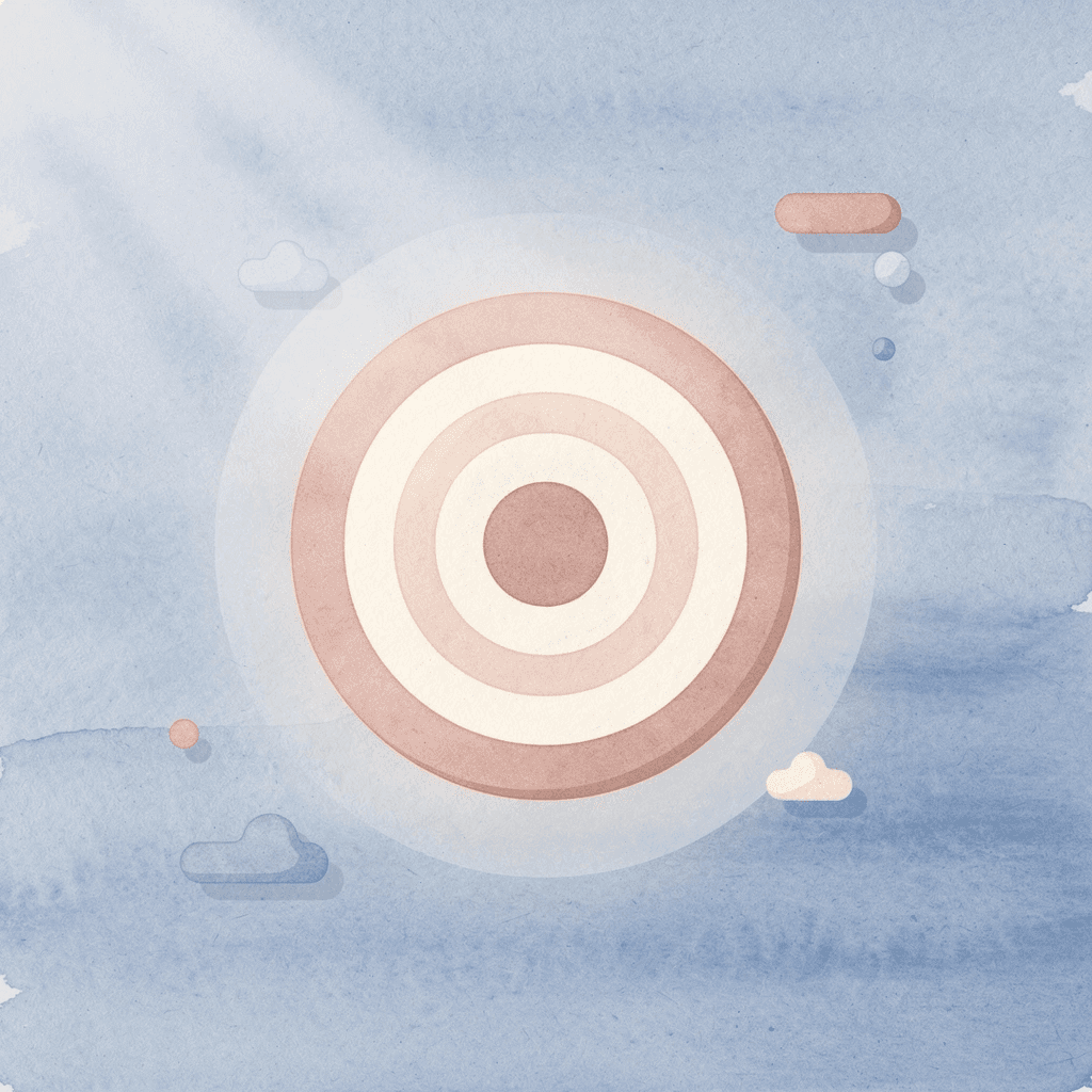 Target icon representing a key point about free worksheets