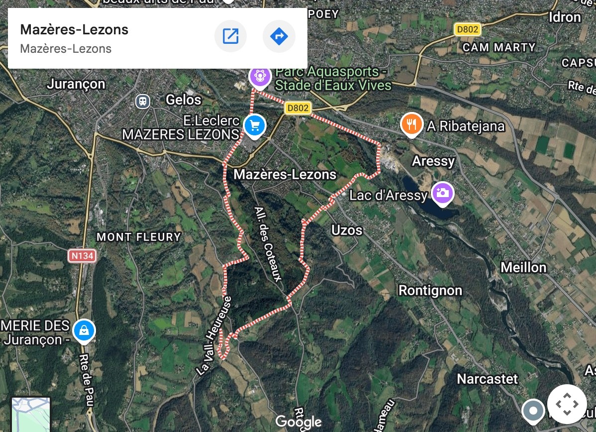Mazères-Lezons Maps